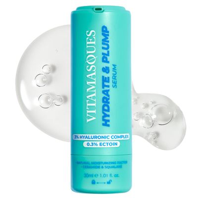 Vitamasques Hydrate Plump Hydrating Face Serum - Lightweight Intense Hydrating Serum - 1.01 Fl Oz