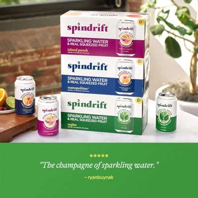 Spindrift Mocktail Variety Pack Can 12 Ounce (Pack of 24)