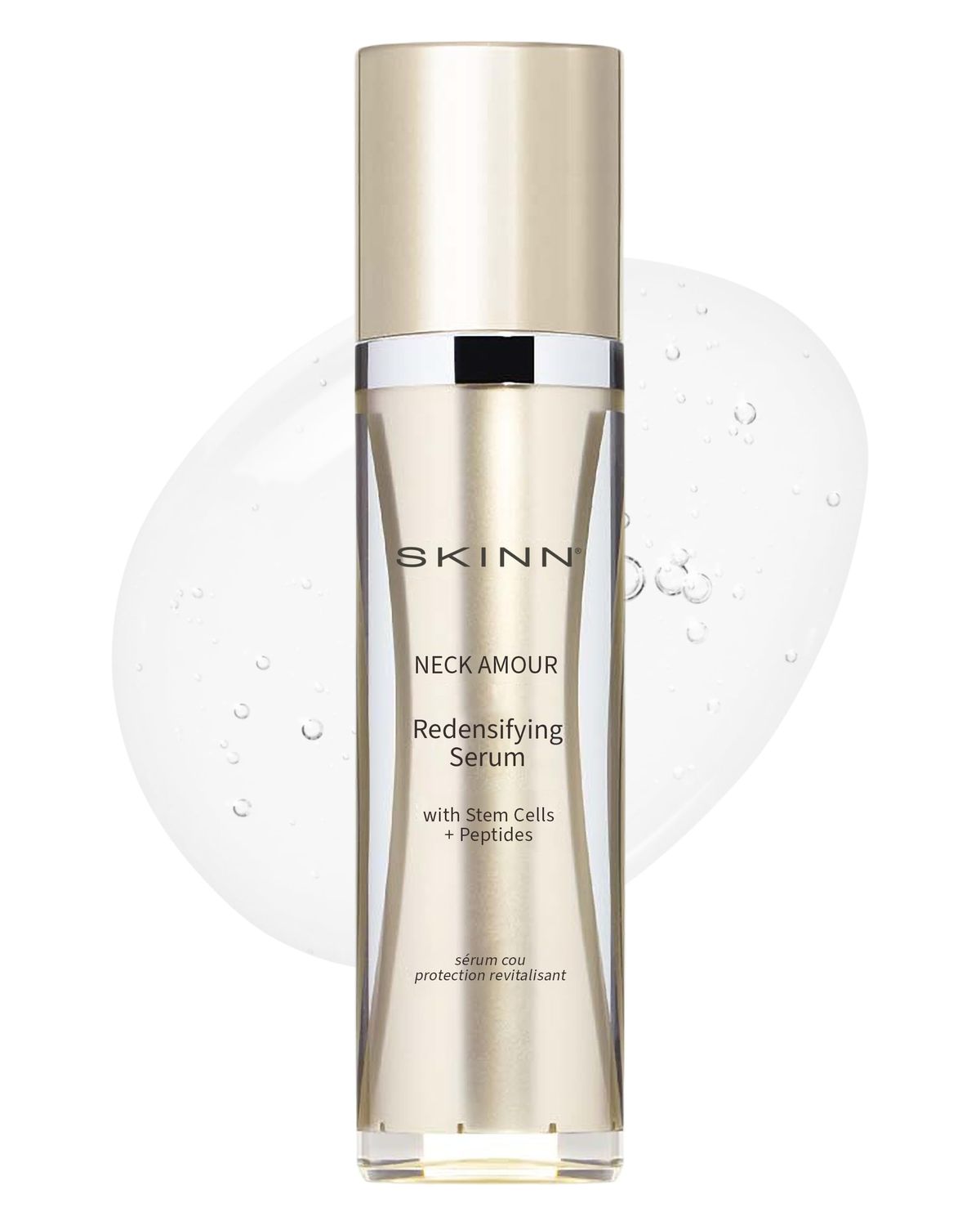 SKINN Neck Amour Redensifying Serum - Anti-Aging Neck Cream with Stem Cells Peptides Tighten the Appearance of Loose Sagging Skin - Enriched with Rice Protein