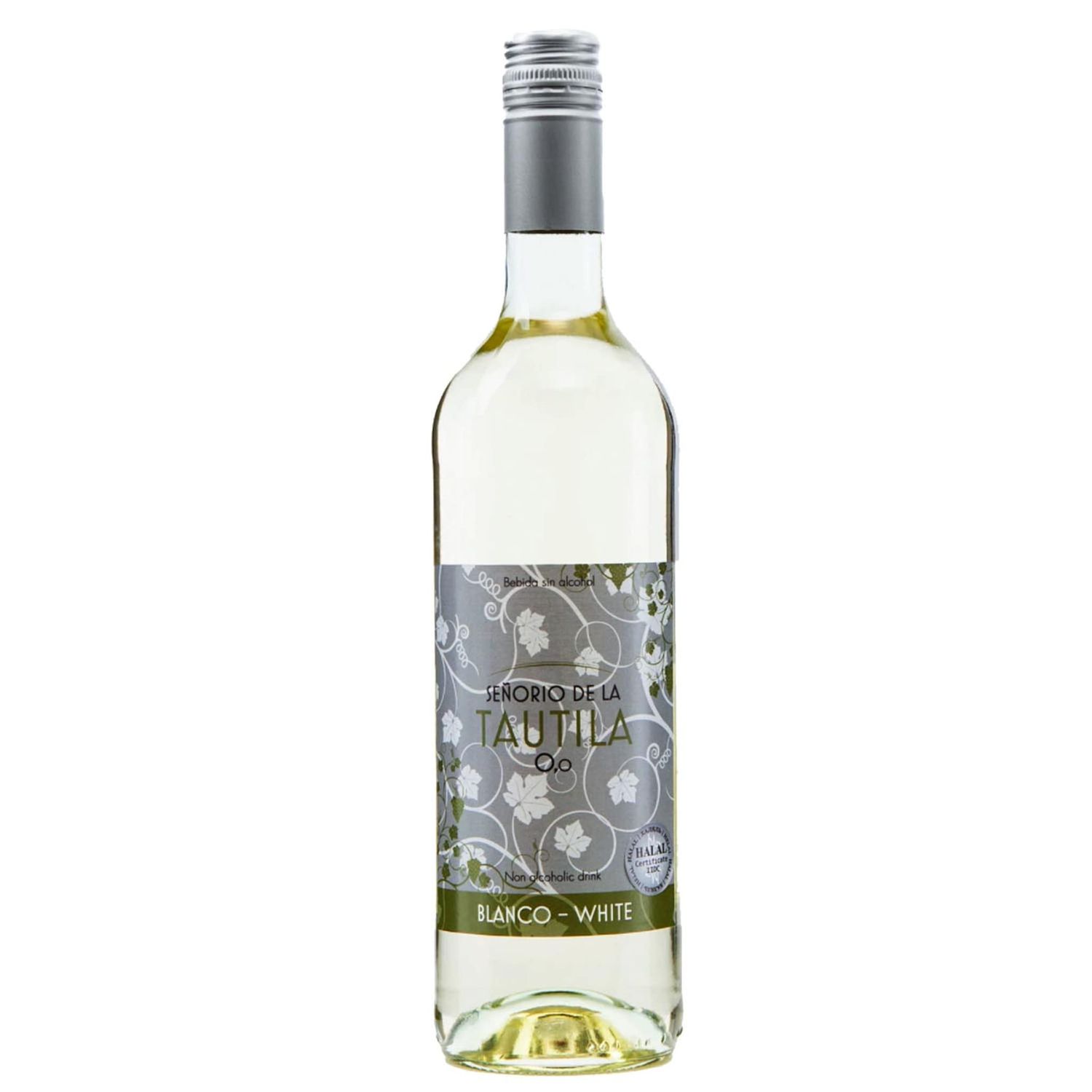 Se orio de la Tautila Blanco Dealcoholized 0.0 Non-Alcoholic White Wine From Spain 750ml, Halal Certified and Vegan (1 Bottle)