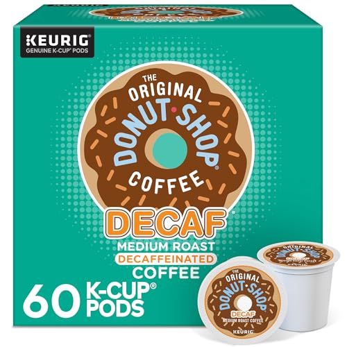 The Original Donut Shop Decaf Keurig Single-Serve K-Cup Pods, Medium Roast Coffee, 60 Count (6 Packs of 10)