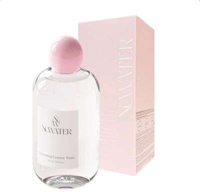 NOWATER Refreshing Essence Toner Hydrating Facial Toner Glass Skin Barrier Hydrolyzed Collagen, Niacinamide, Glutathione Korean Skin Care for Face (10.14 fl.oz)