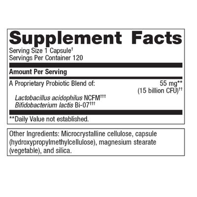 Metagenics UltraFlora Balance Probiotic - Daily Gut Health Supplement - Offers Digestive Immune System Support - Vegetarian, Non-GMO Gluten-Free - 120 Capsules
