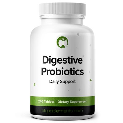 Probiotics for Digestive Health Supplement 240 Tablets 3 Billion CFU Made in The USA (240, Digestive Probiotics)