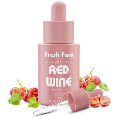 Fresh Face Hyaluronic Acid Serum for Face 30 ml 1.0 fl.oz - Anti Aging Hydrating serum with Collagen Polyphenol - Reduces Wrinkles, Fine Lines and Plumps Skin - Enhances Skin Texture Elasticity