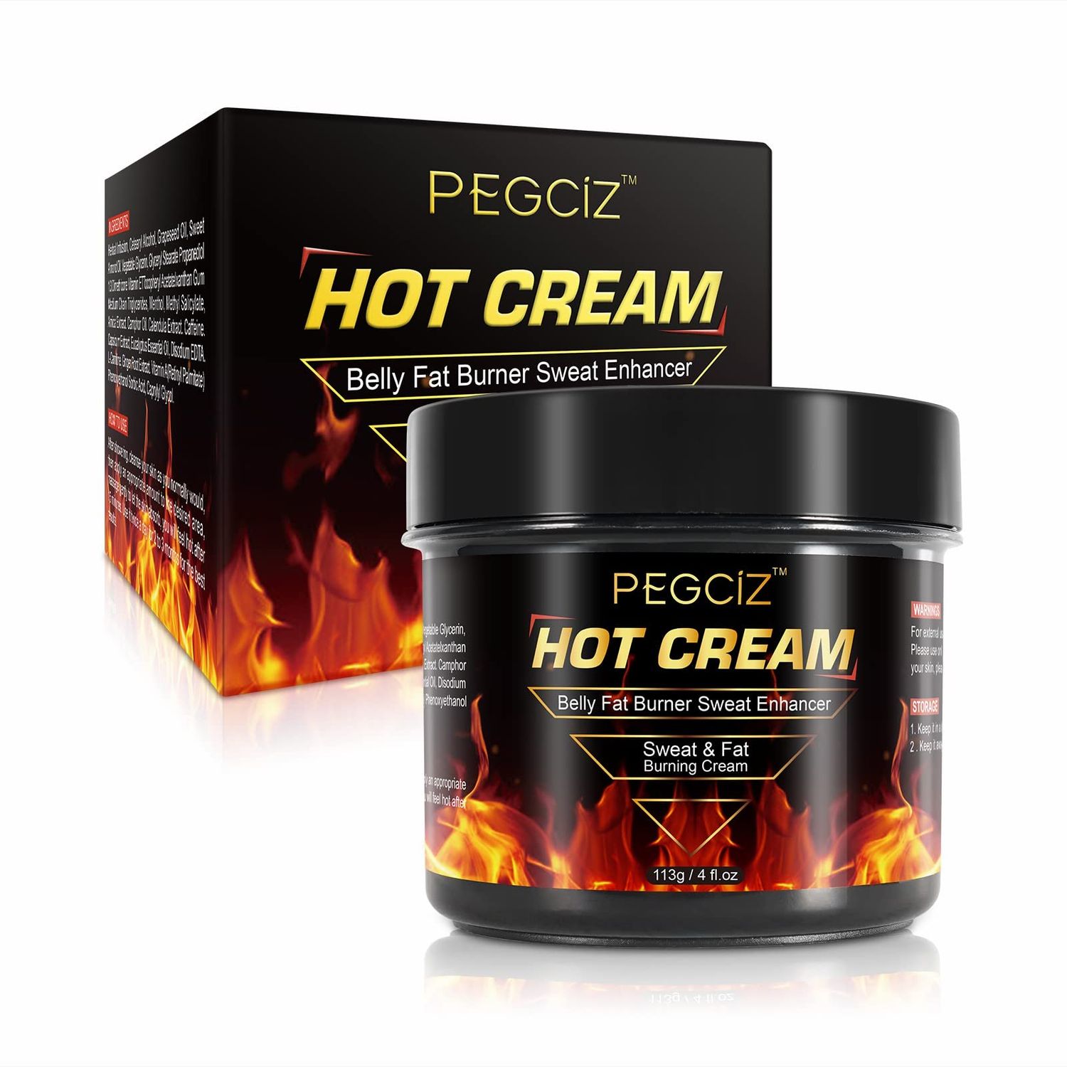 AFITMOE Fat Burning Cream for Stomach, Sweat Cream for Belly Fat Burner for Weight Loss for Women Cellulite Cream for Thighs Belly Butt Firming Legs Slimming Cream