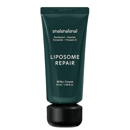 shaishaishai LIPOSOME REPAIR MILKY Cream, 72HR Intensive Hydration, Skin Barrier Repair with Urea 6, Advanced Deep Penetration, Lightweight, Non-Greasy Formula for Oily Combination Skin, 1.69 fl oz