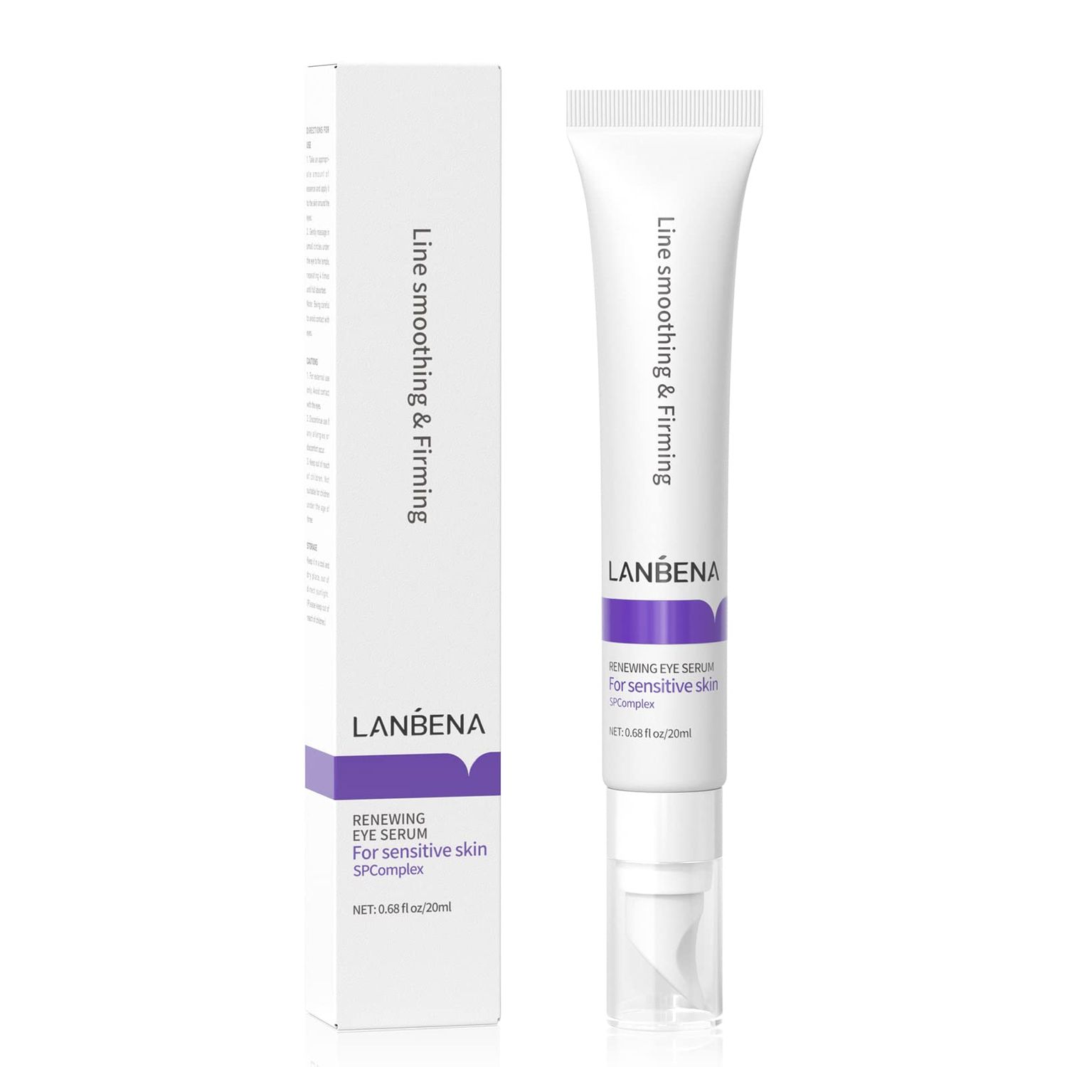 LANBENA Under Eye Cream, Retinol Eye Cream for Dark Circles and Puffiness, Daily Anti-Aging Under Eye Cream with Retinol Hyaluronic Acid to Fight Fine Lines and Firm Skin (0.68 FL OZ)
