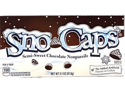 Snow Caps, Semi-Sweet Chocolate Nonpareils