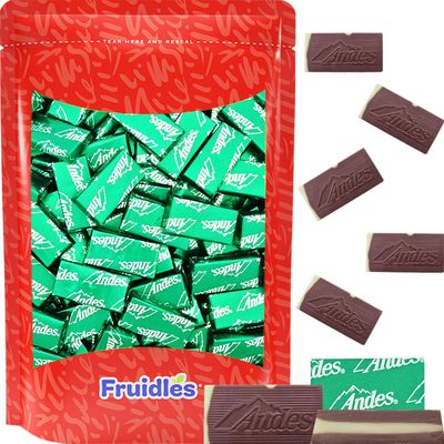 Chocolate Thin Mints, Rectangular Chocolate Sandwich Mint Candies, Mint Candies, After Dinner Mints, Butter Mint Candy, Fat-Free, Individually Wrapped (Half-Pound)
