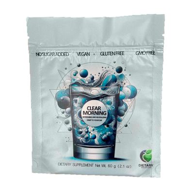 DIETARY SOLUTIONS Clear Morning - Revolutionary After-Drinking Recovery Mix Magical Morning Wellness Formula Hydration Support Detox with Silicon Dioxide