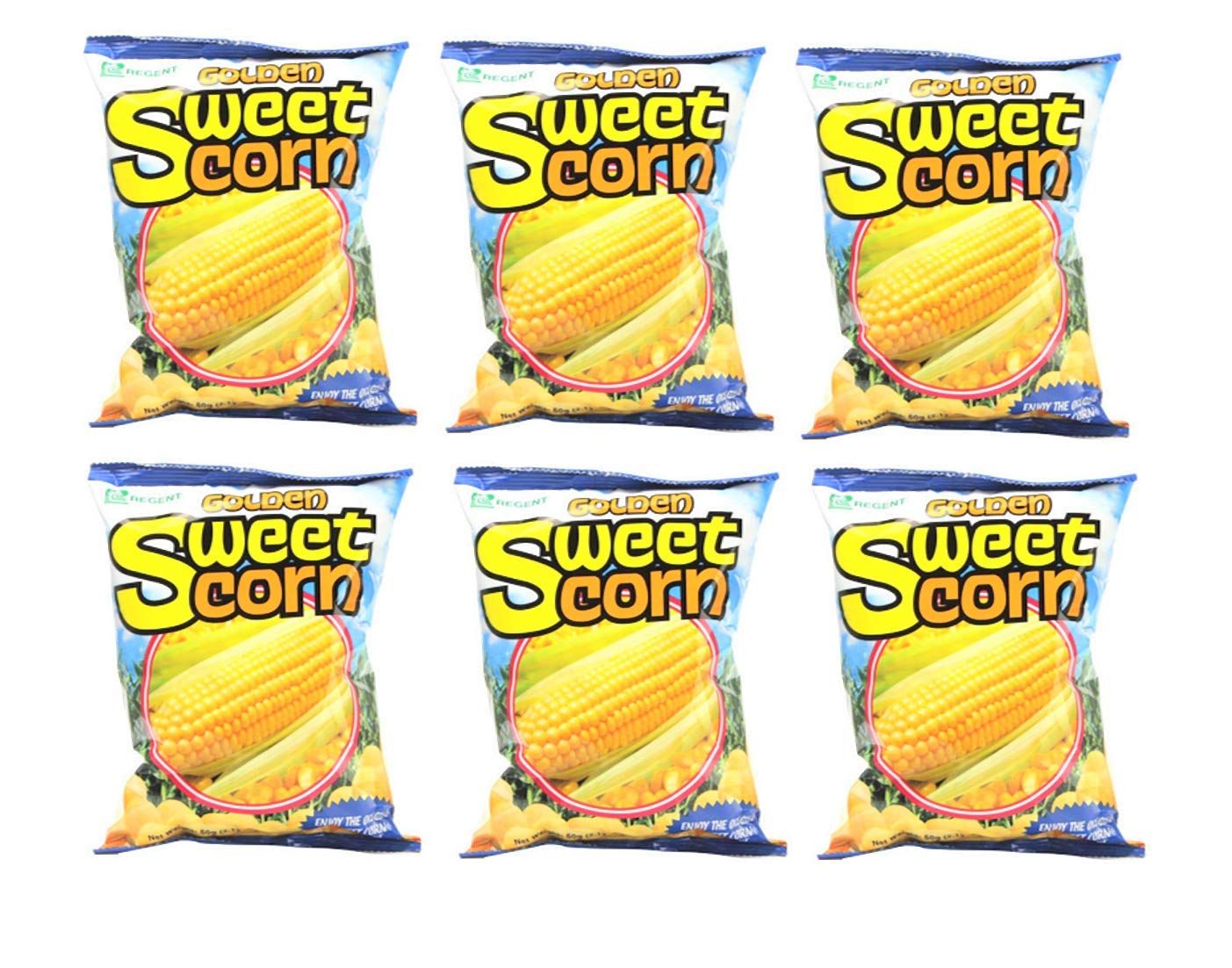 Regent Golden Sweet Corn 60g, 6 Pack