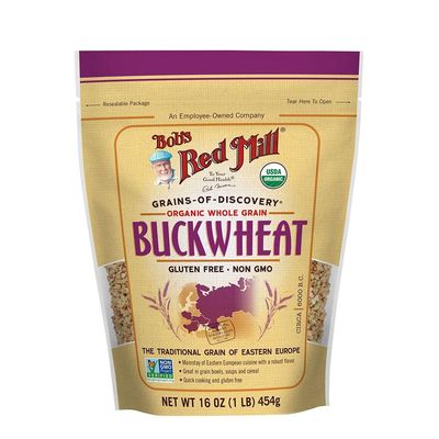 Bob&#39;s Red Mill Organic Whole Grain Raw Buckwheat Groats, 16 oz, 2 pk