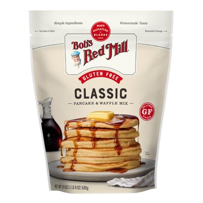 Bob s Red Mill Gluten Free Pancake Waffle Mix, 1.5 Pound (Pack of 1) - Whole Grain, Makes 34 Pancakes per Bag, Packaging May Vary