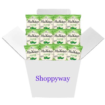 Miss Vickie&#39;s Jalapeno Potato Chips, 1.375 Oz Bags, Pack of 12, Bundled By Shoppyway