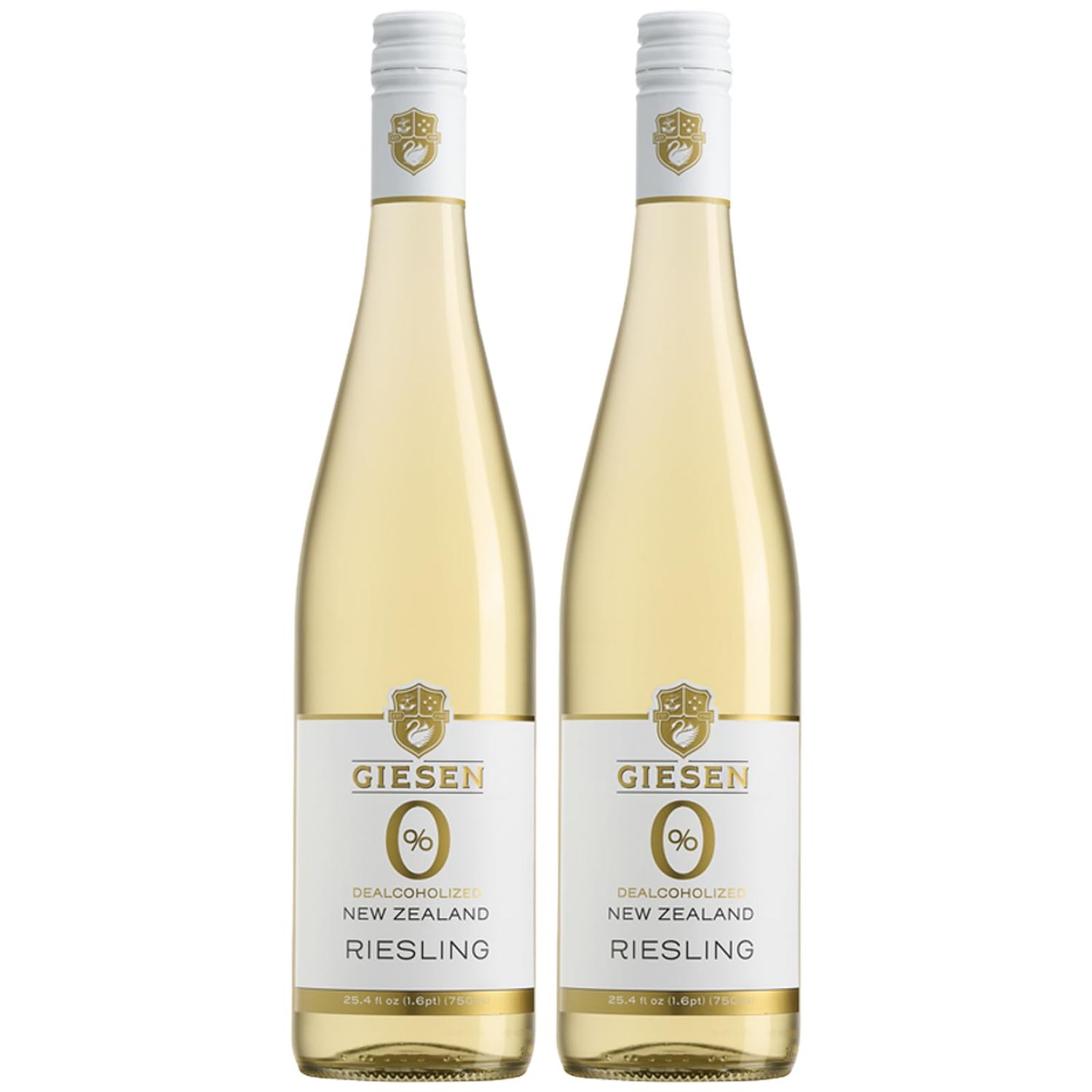 Giesen Non-Alcoholic Riesling - Premium Dealcoholized White Wine from New Zealand 2 PACK