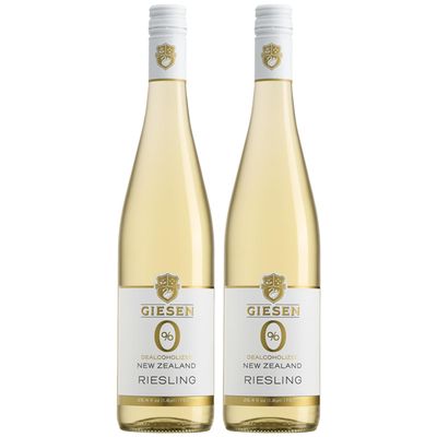 Giesen Non-Alcoholic Riesling - Premium Dealcoholized White Wine from New Zealand 2 PACK