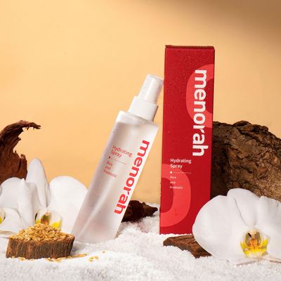 Menorah Skincare Hydrating Spray With Rice and Prebiotic - Soothing Facial Toner for Trouble Care, Moisture Balance, Refreshing, Purifying, Calming - All Skin Types