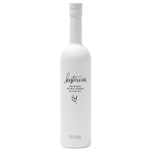 Kosterina Original Extra Virgin Olive Oil Polyphenol Rich Greek Olive Oil, Cold-Pressed EVOO, Early Harvest Koroneiki Olives High Antioxidant Natural Superfood Harvested in Greece (16.9 oz)
