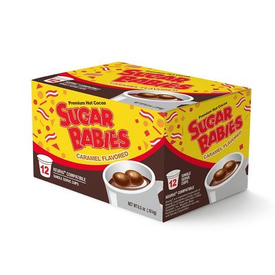 Sugar Babies Caramel Flavored Hot Cocoa Single Serve Cups - 12 Count