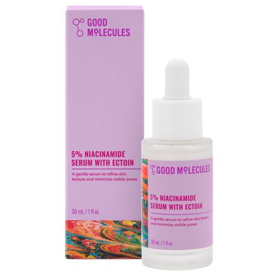 Good Molecules 5 Niacinamide Serum with Ectoin 30ml1oz - Gentle Hydrating Facial Serum for Enlarged Pores, Texture, Tone, Hydrating - Anti Aging Skin Care For Face