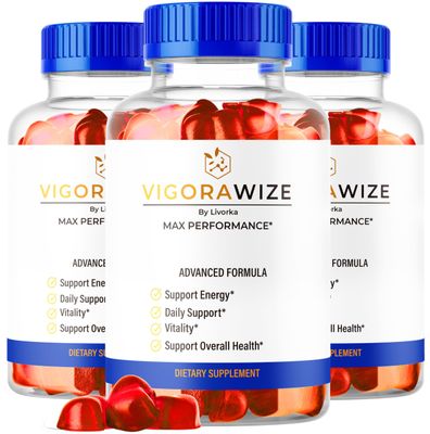 (3 Pack) Vigorawize Gummies, Vigorawise Gummies, Vigorwise Gummies, Vigora Wize Advanced Formula Gummies, Vigora Wise Daily Support Gummies, Vigora Wize Health Supplement, 180 Gummies for 3 Months