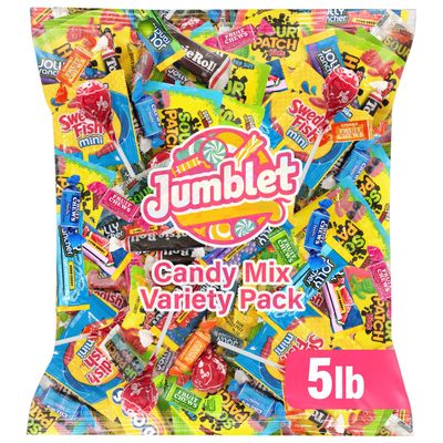 Bulk Candy Mix Variety Pack - 5lb Pack of Individually Wrapped Assorted Sweets for Party Favors, Candy Buffets, Goodie Bags, Gifting, and Office Treats