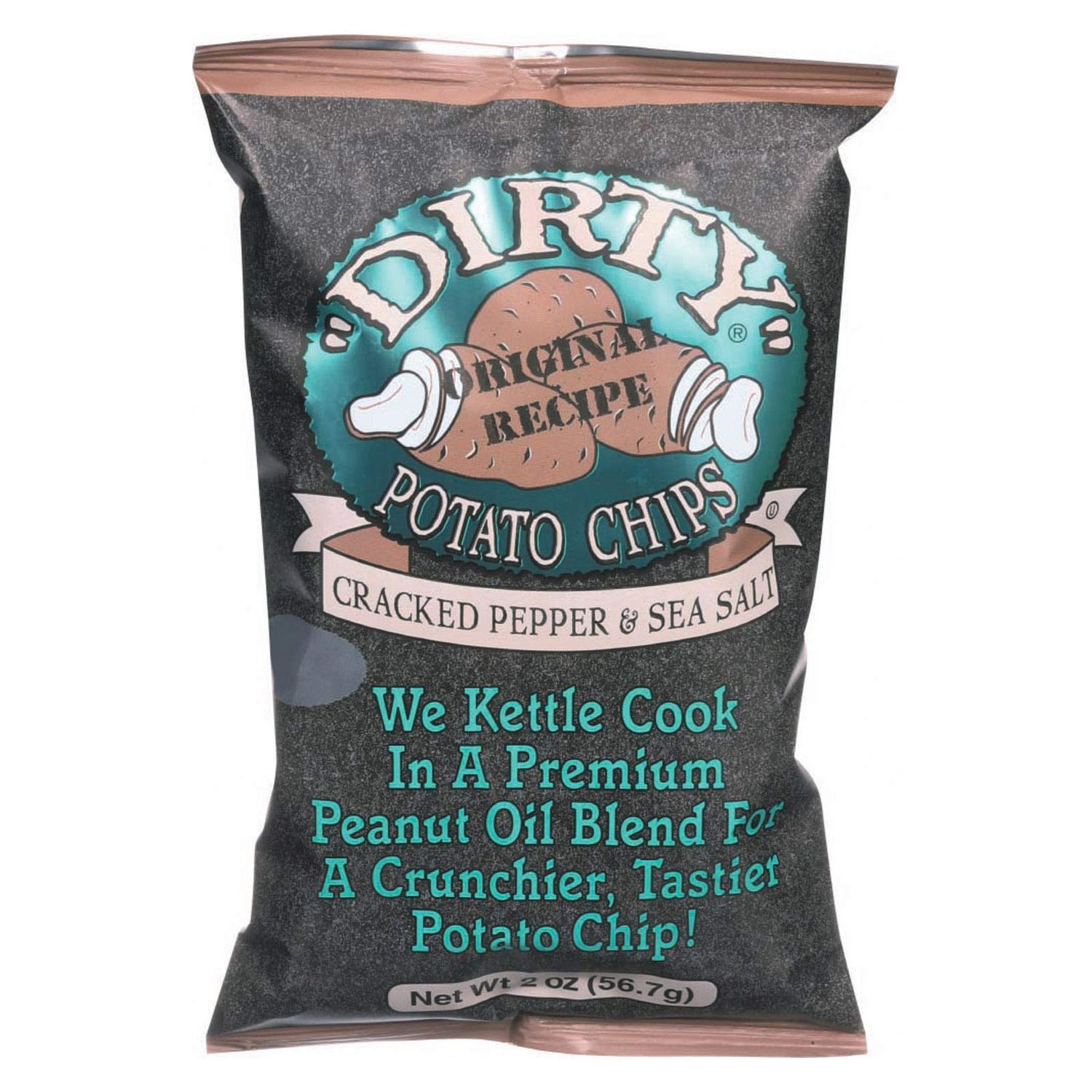 Dirty Potato Chips Cracked PeppB235er Sea Salt (25x2 OZ)