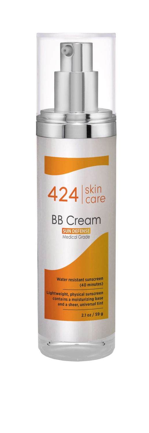 424 Skin Care BB Cream - Dermatologist Tested Recommended Multi-Tasking Beauty Balm - Clinically Proven Formula, 2.1 fl oz