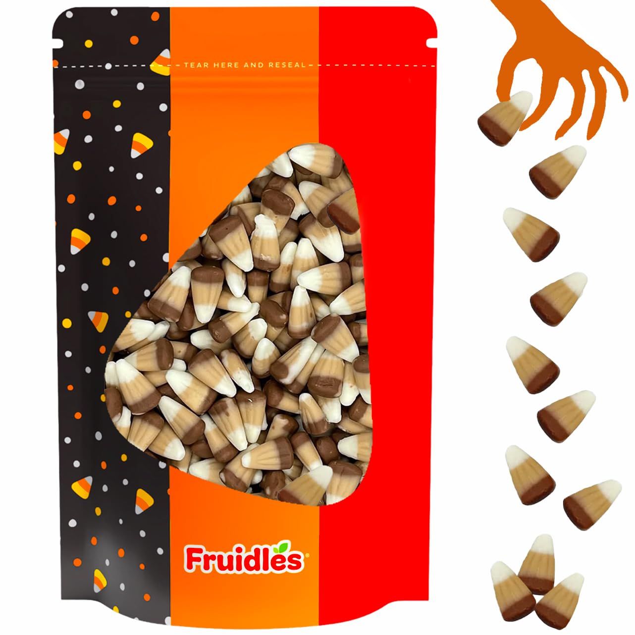 Fruidles Halloween Candy Corn Treats, Gluten-Free, Fun Festive Holiday Snacking (Half-Pound, Smores Candy Corn)