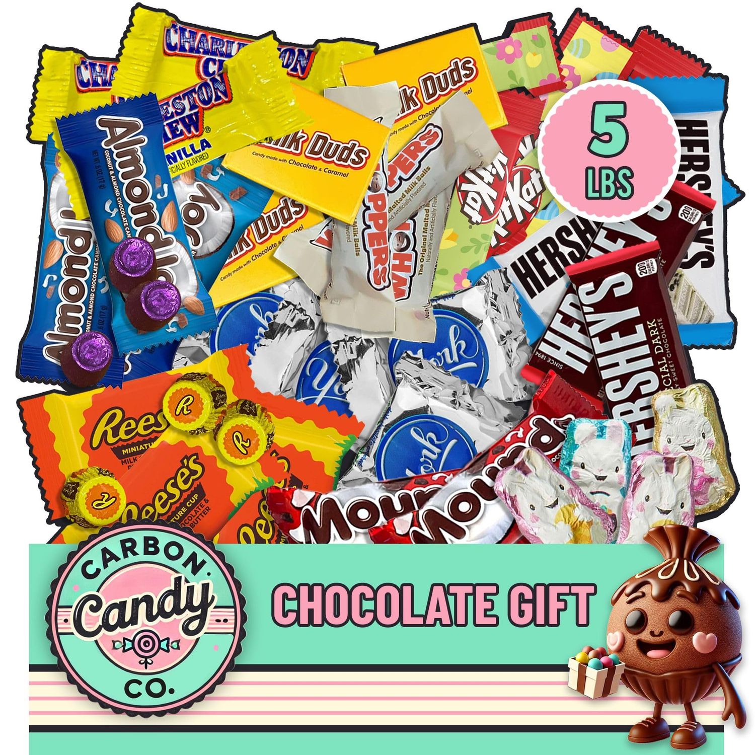 Chocolate Candy Variety Pack - 5 lb Assorted Bulk Chocolate Miniatures - Bulk Candy Individually Wrapped Candy Bars - Holiday Candy, Party Bag Candy Bulk - Dark Milk Chocolate - Mini Chocolates