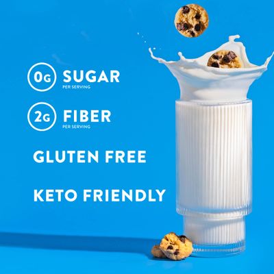 HighKey Sugar Free Cookies Variety 2-Pack - Keto Snack Pack Zero Carb No Sugar Chocolate Chip Cookies Snickerdoodles Low Carb Snacks Gluten Free Diabetic Snack Dessert Diet Friendly Food Sweets 4oz