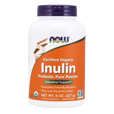Now - Organic Inulin Powder 8 Oz