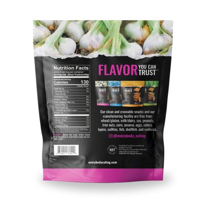 Every Body Eat Snack Thins, Chive and Garlic Flavor, Vegan, Gluten Free and Dairy Free (Pack of 2)