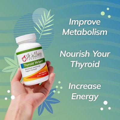 Wellness Resources Thyroid Helper - Natural Supplement for Metabolism, Energy, Thyroid Support (180 Capsules)
