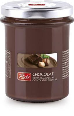 Pisti Chocolate and Hazelnut Spread - Premium Italian Chocolate Cream, Gluten-Free, No Palm Oil, 200g (7.05 oz)