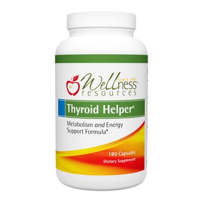 Wellness Resources Thyroid Helper - Natural Supplement for Metabolism, Energy, Thyroid Support (180 Capsules)