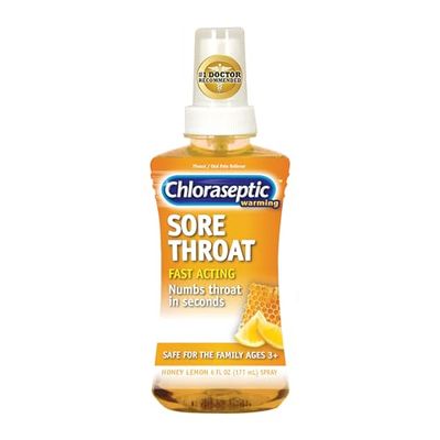 Chloraseptic Sore Throat Spray, Warming Honey Lemon Flavor, 6 fl oz