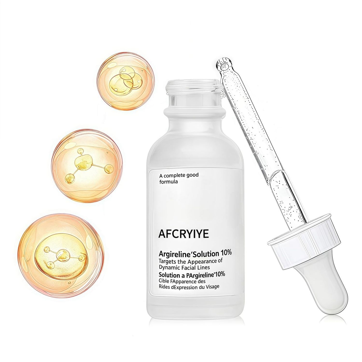 Argireline Solution 10, Advanced Anti-aging Facial Serum, Facial Moisturizer for Women, Firming Skin and Reducing Wrinkles and Fine Lines, Argireline Facial Serum, 30ml