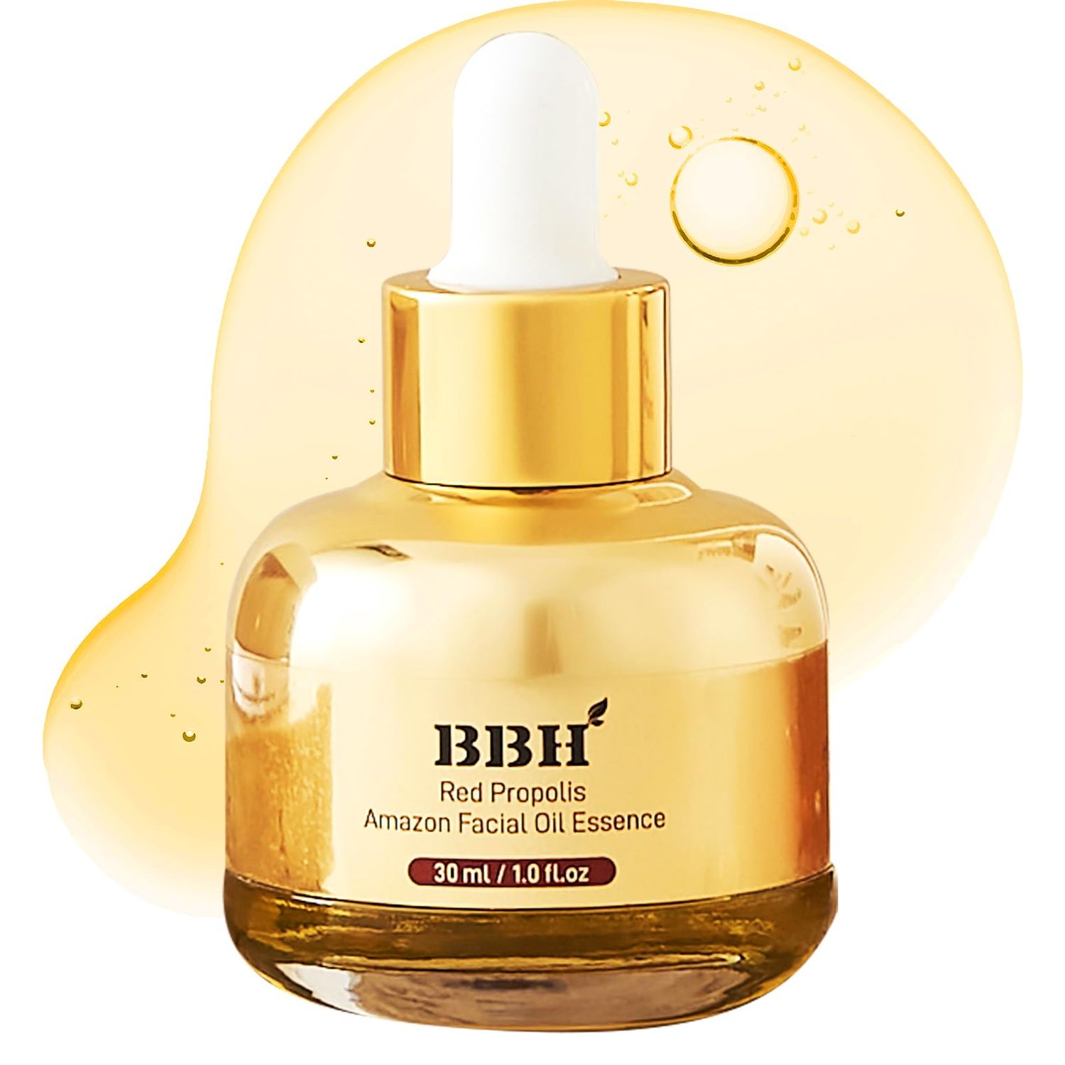 BBH Amazon Red Propolis Anti- Aging Organic Oil Essence, Botox Acetylhexapeptide 8, Reduce wrinkles, Glass Skin with Amazon Red Propolis, Non Comedogenic, Suitable for All Skin Types,1oz