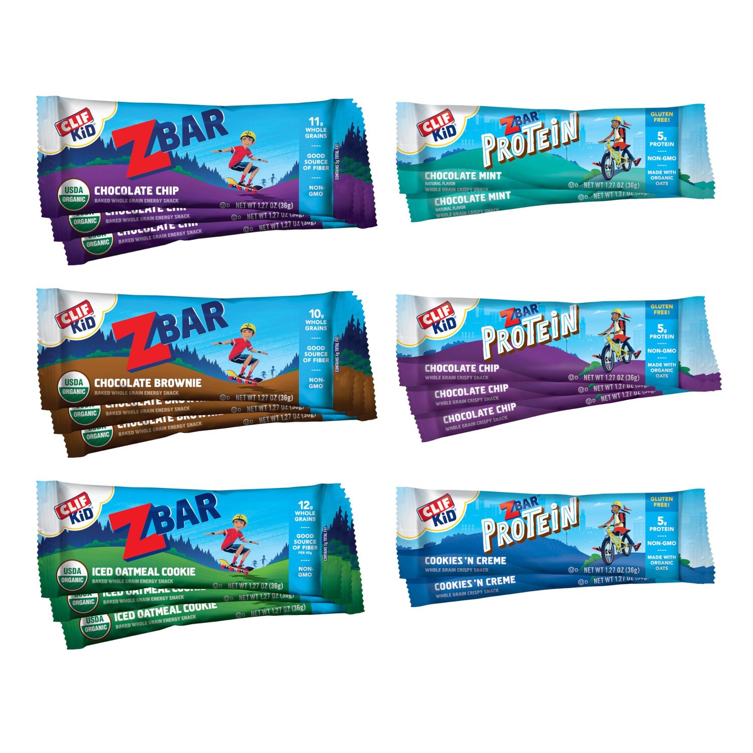 Zbar and Zbar Protein - Variety Pack - Made with Organic Oats - Non-GMO - Soft-Baked Energy Snack Bars and Crispy Protein Bars (16 Pack)