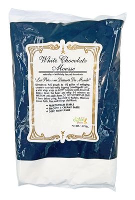 White Chocolate Mousse Mix Naturally Artificially Flavored Dessert Base 1.07 lb.