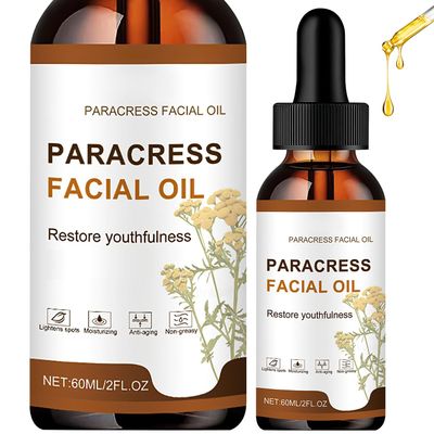 2PCS Paracress Facial Oil, 100 Organic Anti-Aging Face Oil for Wrinkle Reduction, Intense Hydration Skin - Targets Fine Lines, Dark Spots- for All Skin Types, Moisturizing Essential Oil