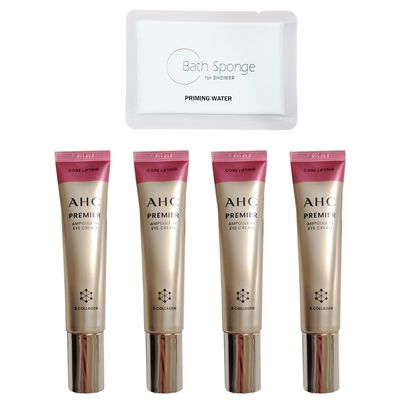 Deep Hydration Brightening, Korean eye cream for AHC PREMIER AMPOULE IN EYE CREAM Season 12, (1.35 fl.oz. x 4ea)