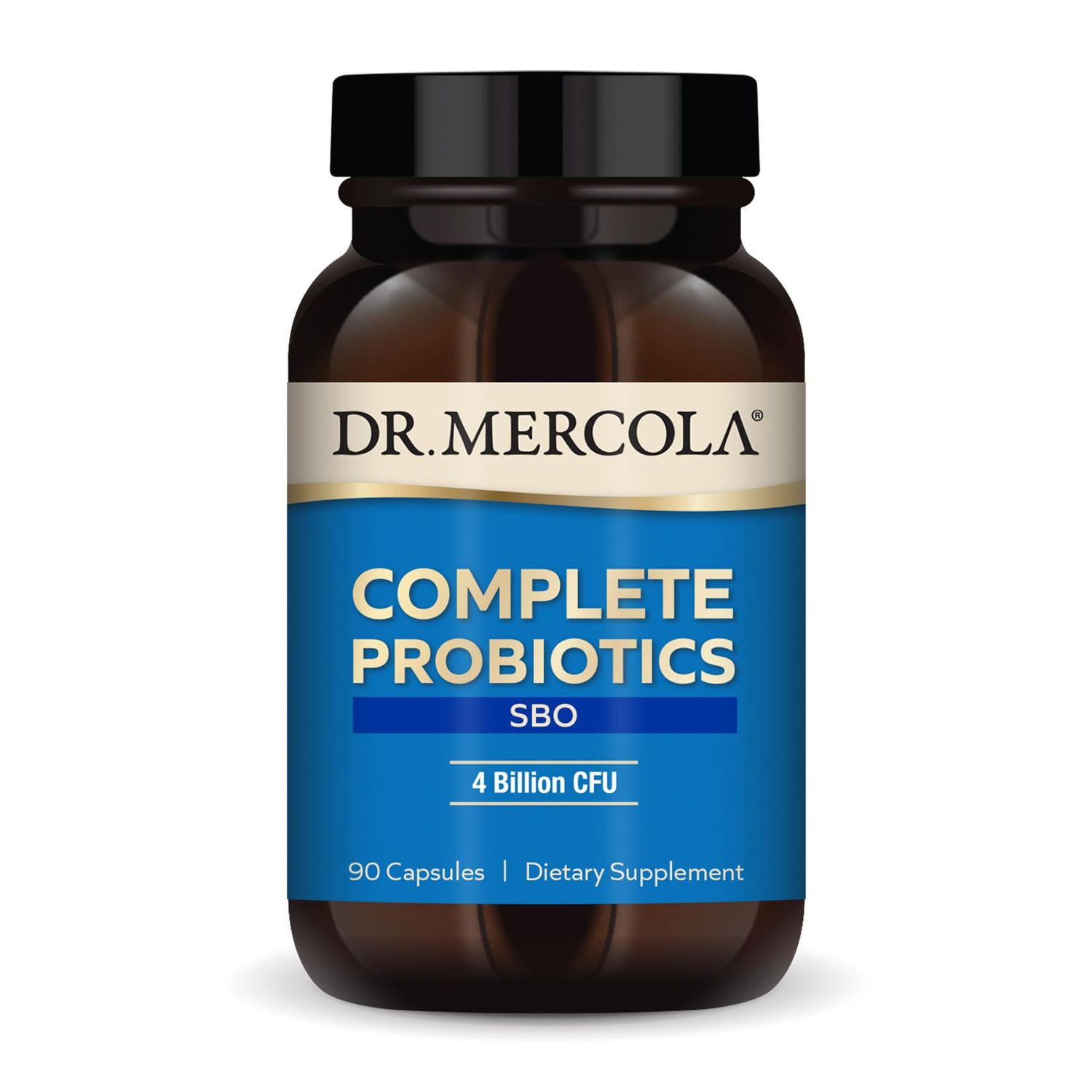 Dr. Mercola Complete Probiotics SBO, 90 Servings (90 Capsules), SBO Probiotic, 4 Billion CFU, Dietary Supplement, Supports Healthy Immune Function, Non-GMO