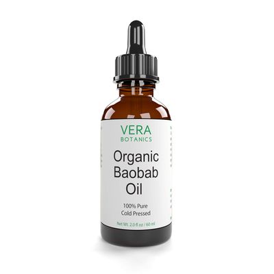 Vera Botanics ORGANIC BAOBAB OIL 100 Pure Natural, Unrefined, Cold-Pressed For Face, Dry Skin, Nails, Lips, Body Hair - Reduce Hair Breakage, Even Out Skin Tone, Therapeutic Massage