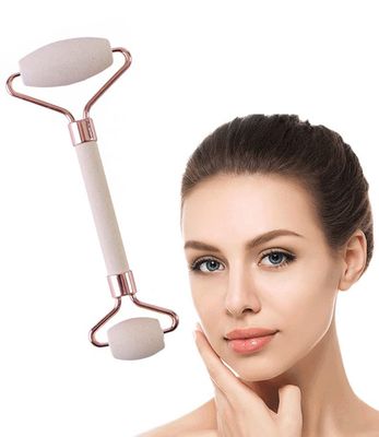 Oil Absorption Face Massager, Jade Roller for Face, Skin Care Facial Roller Eye Roller for Puffy Eyes, Self Care Health and Beauty Gifts (Rose Gold)