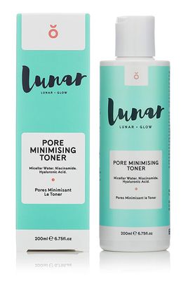 Pore Minimizing Toner by Lunar Glow, containing Niacinamide Hyaluronic Acid 6.8 Fl Oz 200ml