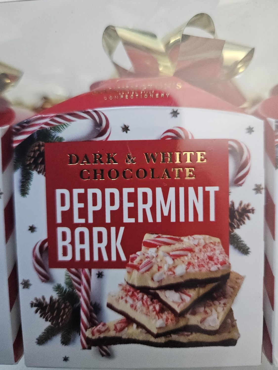Peppermint Bark Chocolate Gift Box - Dark and White Chocolate