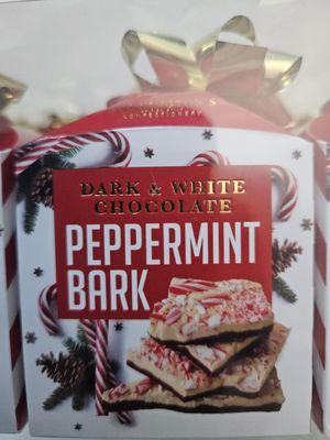 Peppermint Bark Chocolate Gift Box - Dark and White Chocolate